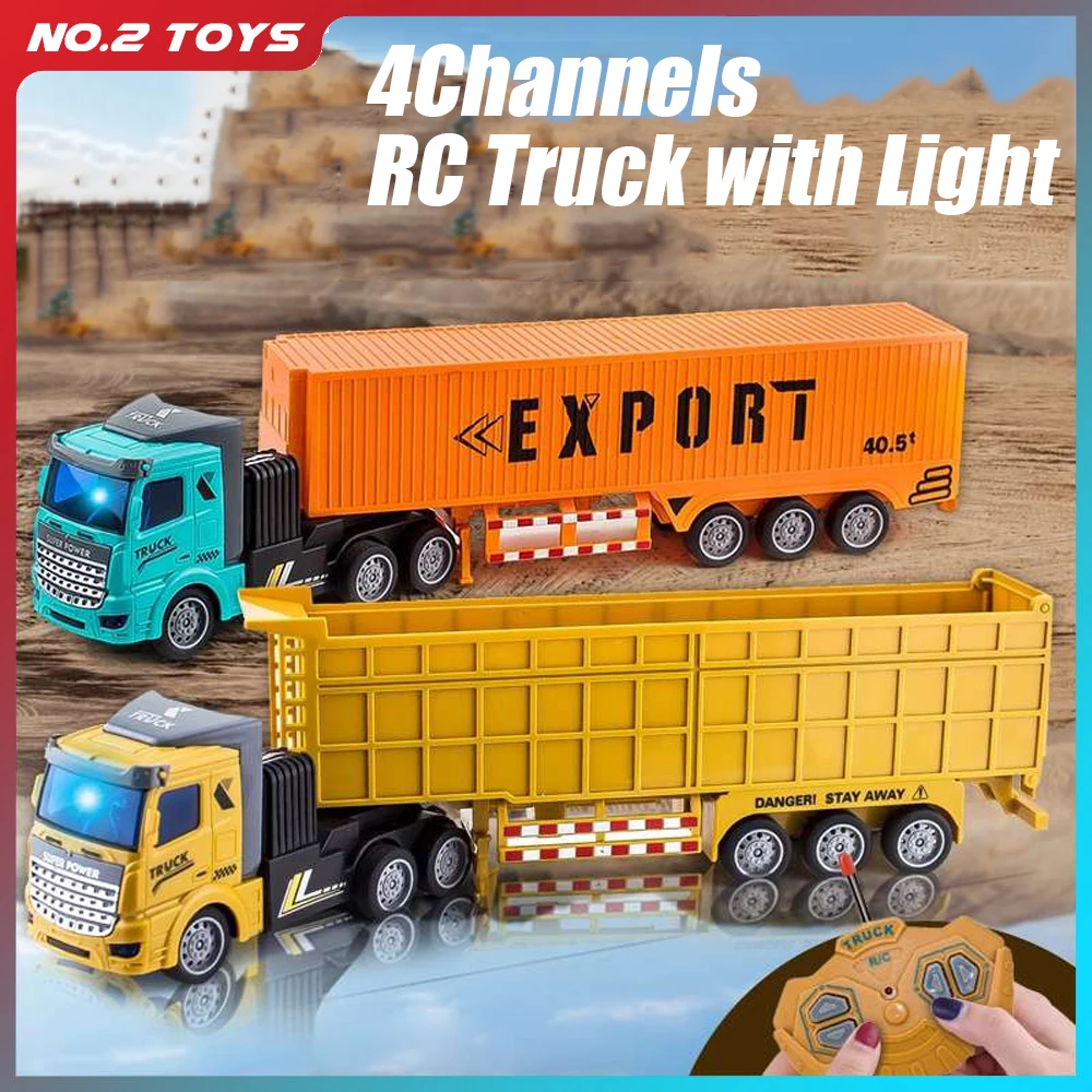 Heavy Equipment Vehicles - 1/48 RC حاوية شاحنة لعبة أطفال