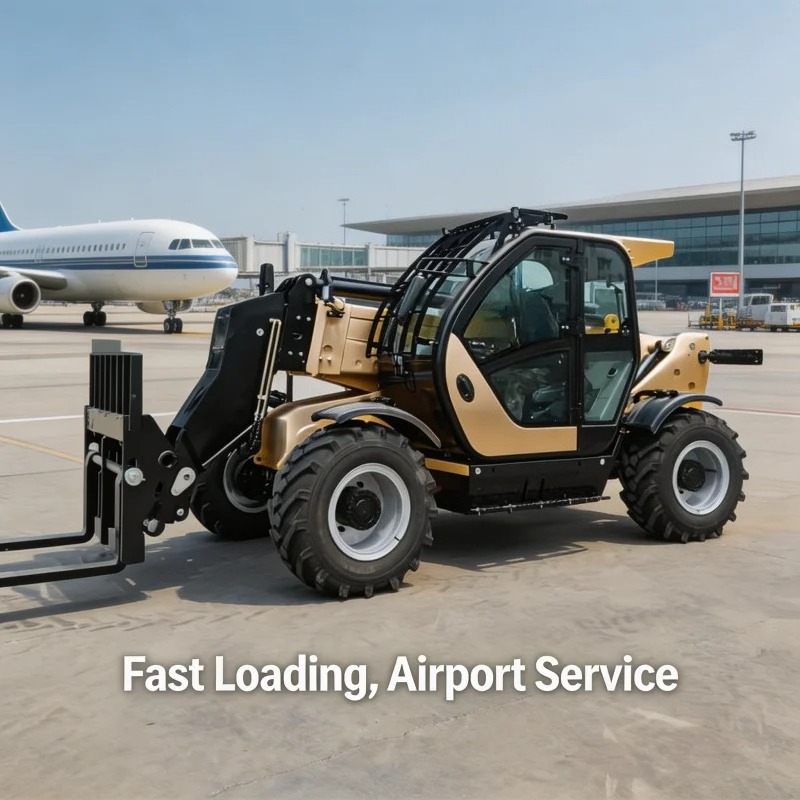 Telescopic Handler Boom - رافعة تلسكوبية رباعية الدفع FOB مع