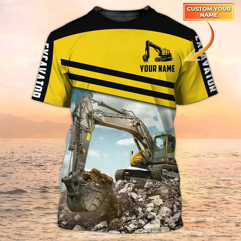Heavy Equipment Pictures - قطعة واحدة من تي شيرت رجالي