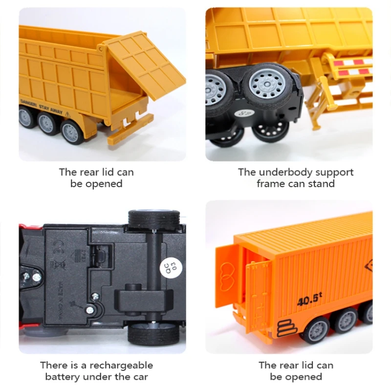 1/48 RC حاوية شاحنة لعبة أطفال - مراجعة Heavy Equipment Vehicles وسعره