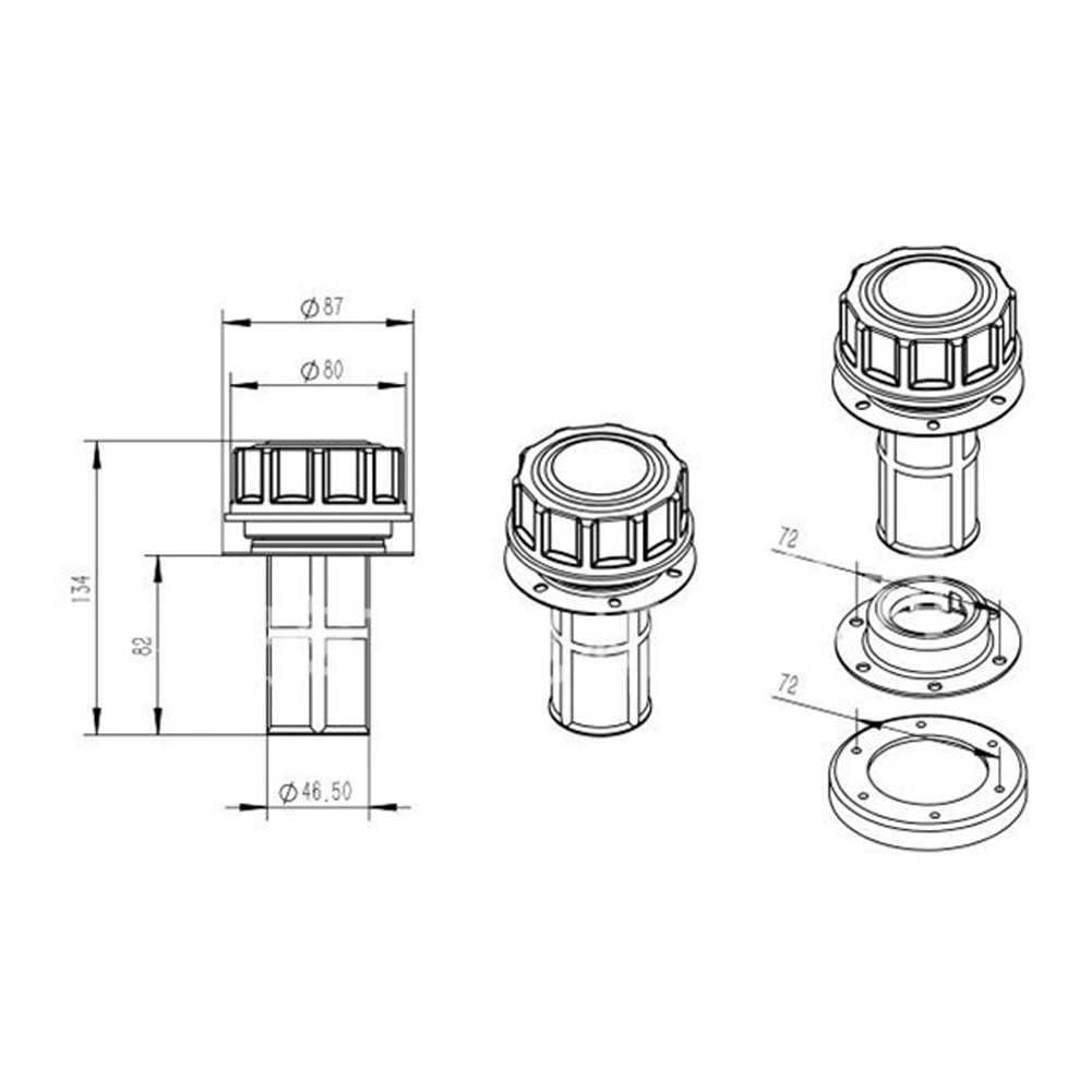 غطاء خزان الوقود 87 ملم مانع ل - مراجعة Heavy Equipment Electrical وسعره