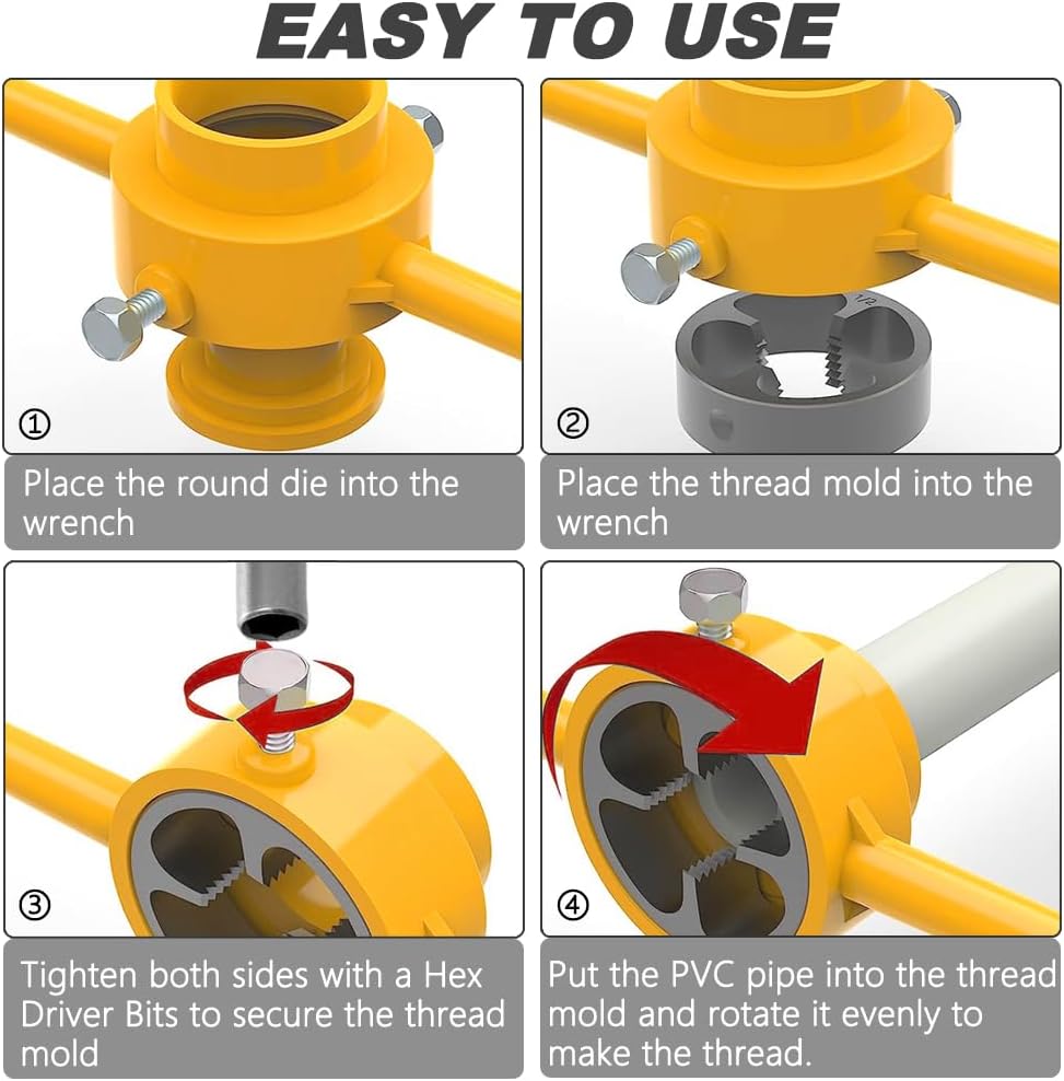 6 قطعة بولي كلوريد الفينيل الب - مراجعة Pipe Threading Machine وسعره