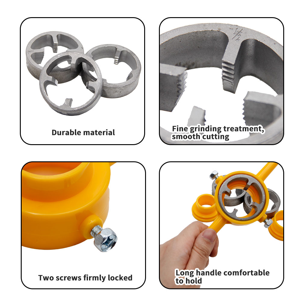 6 قطعة أنابيب المياه يموت الأن - مراجعة Pipe Threading Machine وسعره