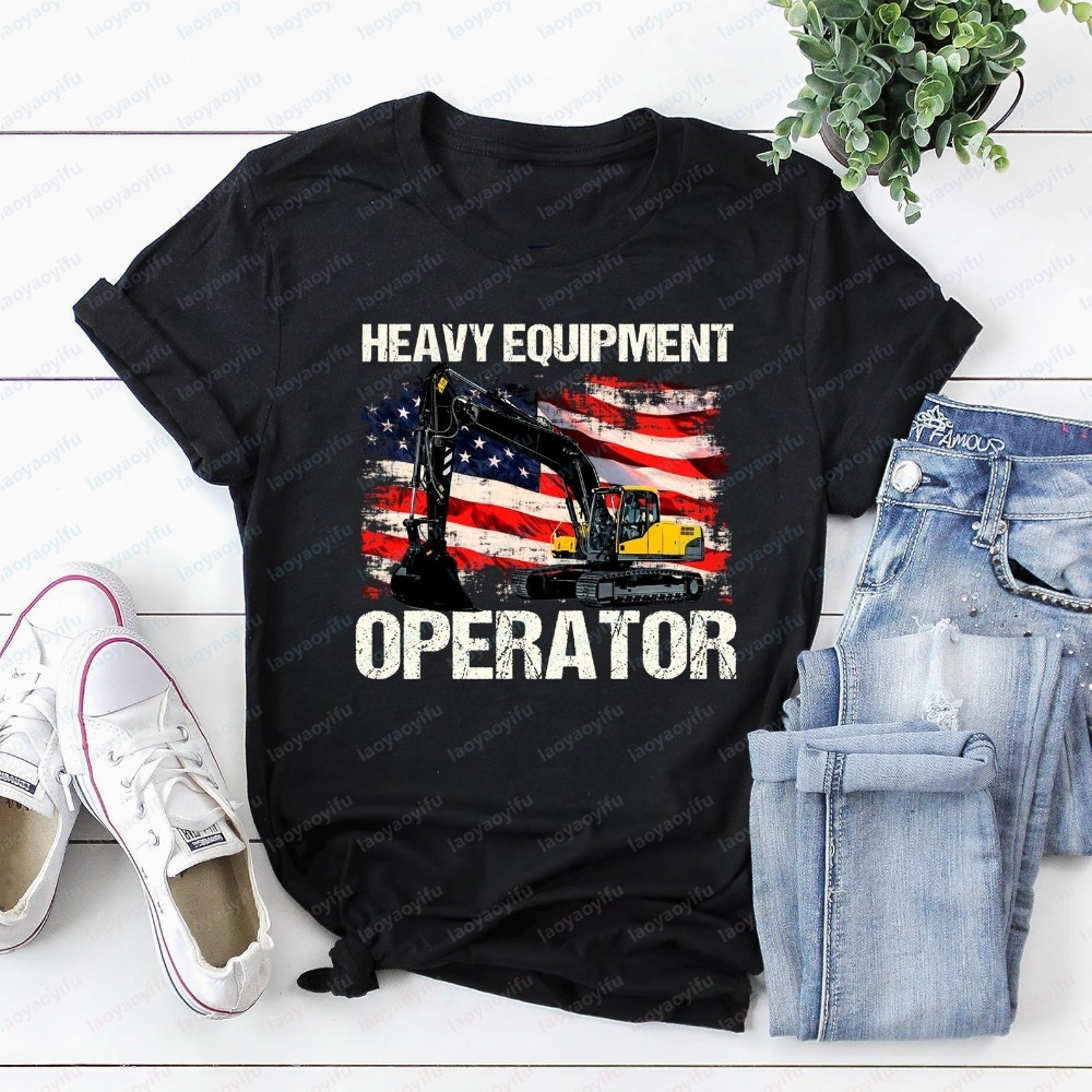 تي شيرت رجالي صيفي بأكمام قصير - مراجعة Heavy Equipment Operations وسعره