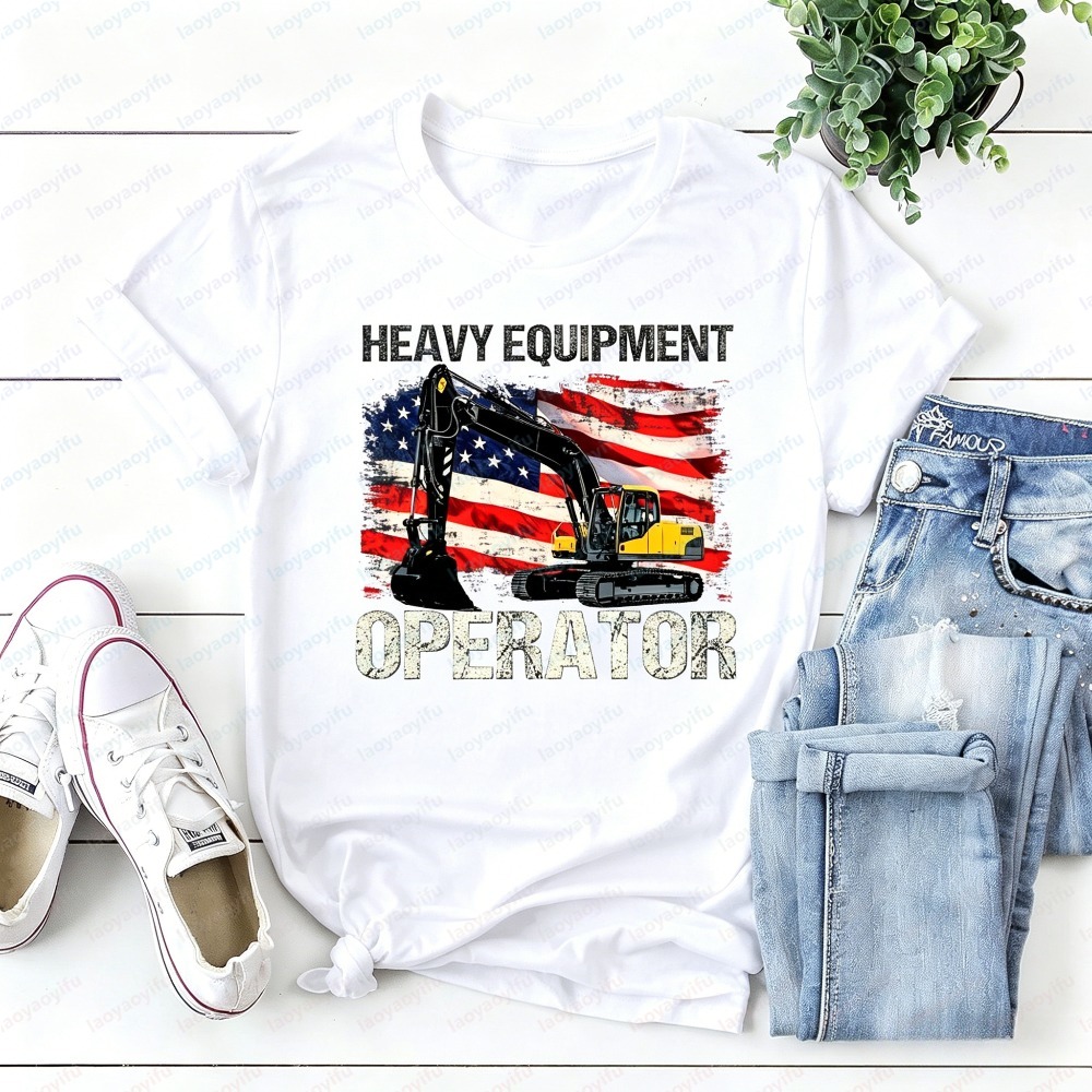 تي شيرت رجالي صيفي بأكمام قصير - مراجعة Heavy Equipment Operations وسعره