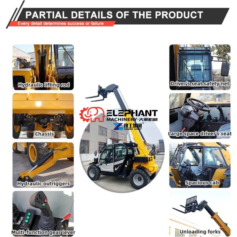 رافعة تلسكوبية بحمولة 4 طن وار - مراجعة Telescopic Handler Boom وسعره